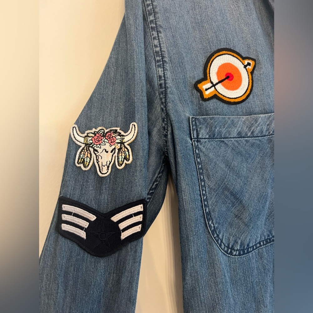 Rails Patchwork Chambray Button Down - image 2